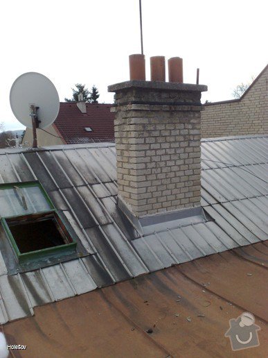 Oprava plechové střechy a kominu: 050220112322