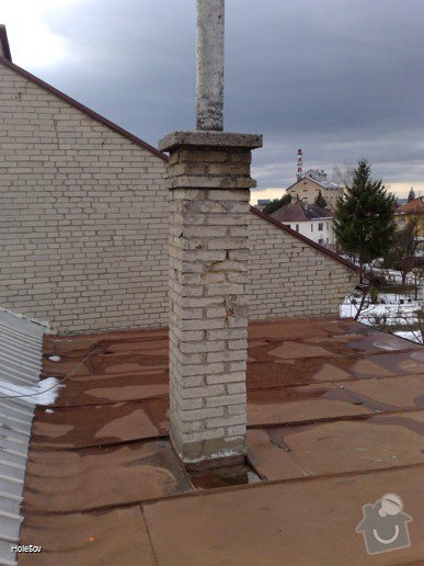 Oprava plechové střechy a kominu: 050220112329