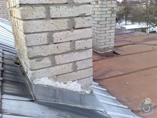 Oprava plechové střechy a kominu: 050220112331