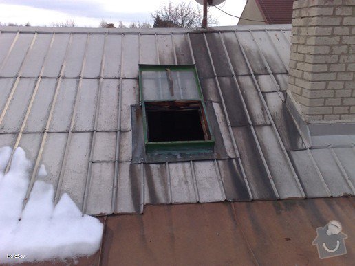 Oprava plechové střechy a kominu: 050220112333