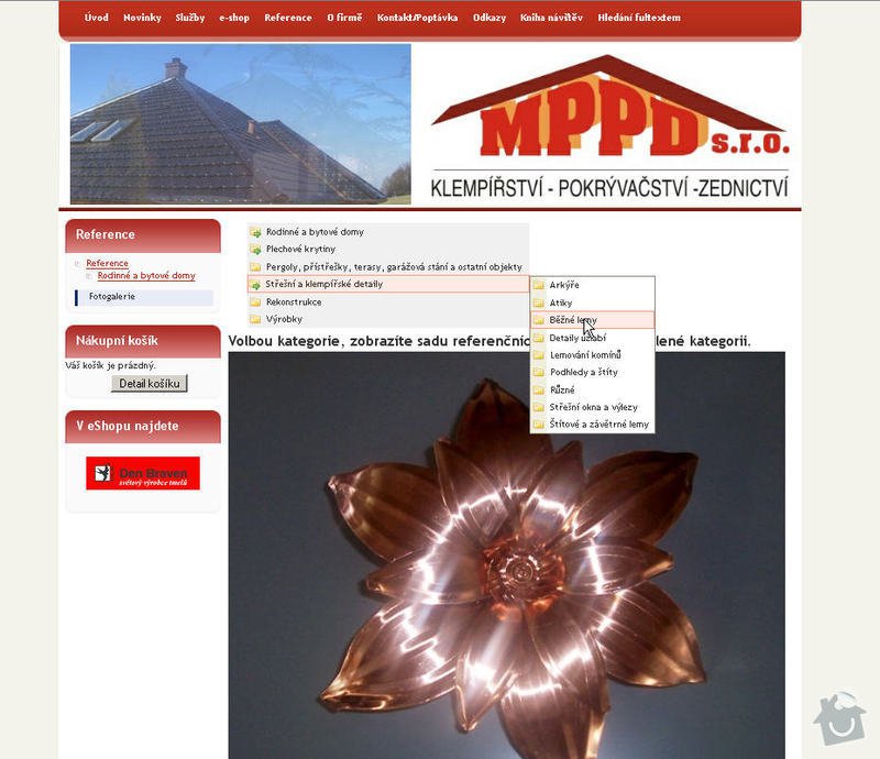 Vytvoření internetových stránek pro firmu MPPD s.r.o.: 8