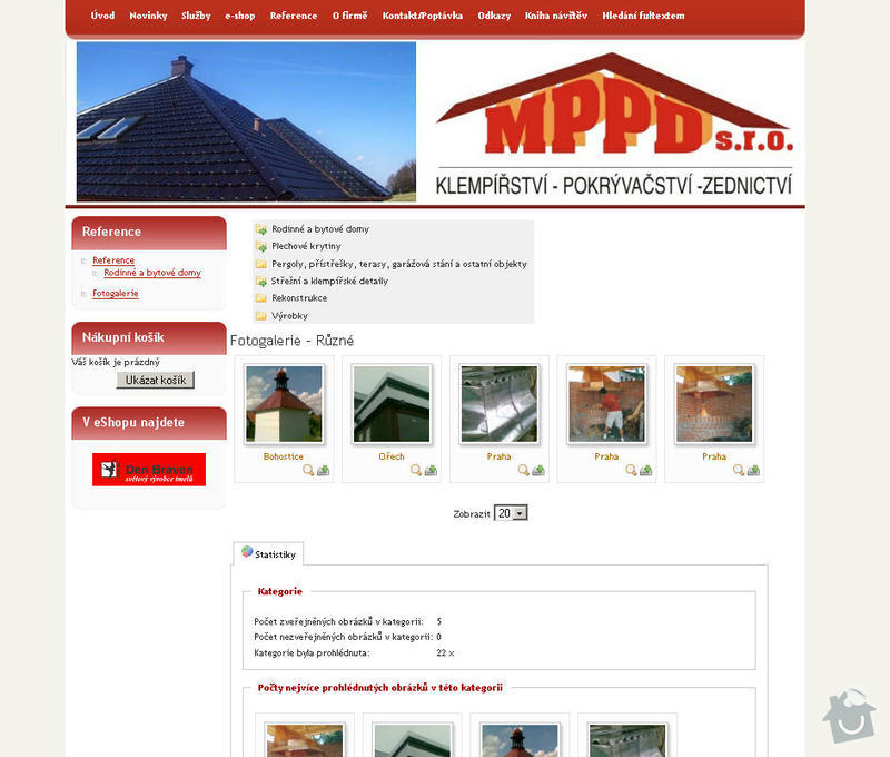 Vytvoření internetových stránek pro firmu MPPD s.r.o.: 9