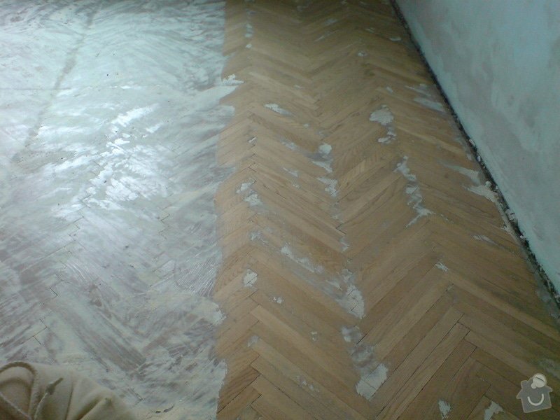 Renovace dubových parket a smrk. podlahy : DSC01787