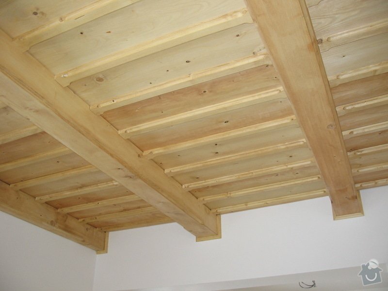 Dodávka a montáž stropního trámového obkladu do novostavby: IMG_6703