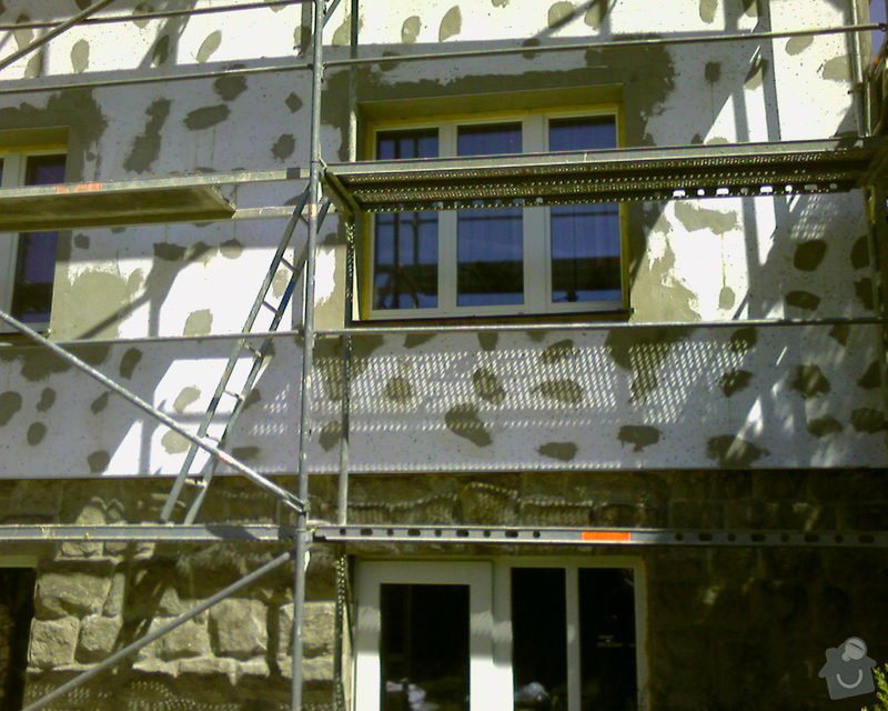 Povrchové úpravy fasád včetně zateplení obvodového pláště budov podle tech.postupu Mystrál,Baumit,polyst,vata: Foto-0012