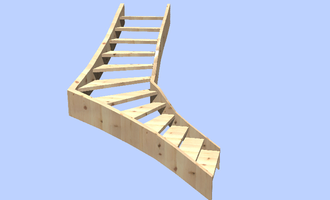 Provedení dřevěného schodiště v rodiném domě - stav před realizací