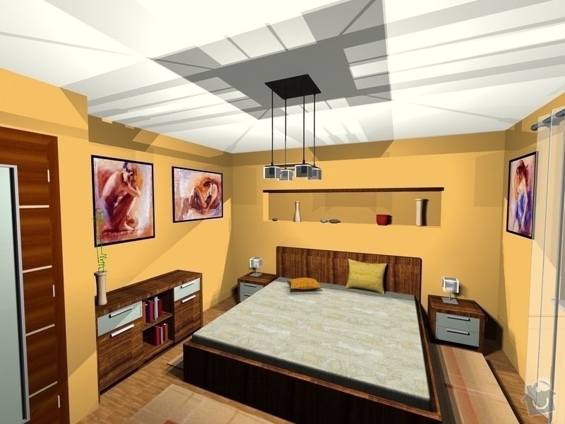 On-line návrh interiéru ložnice: Loznice2