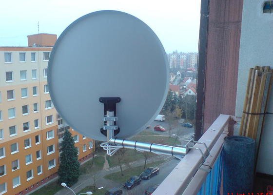 Montáž,zapojení a instalace satelitního kompletu pro 2 TV