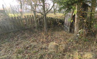 Dřevený chalupářský plot  - stav před realizací