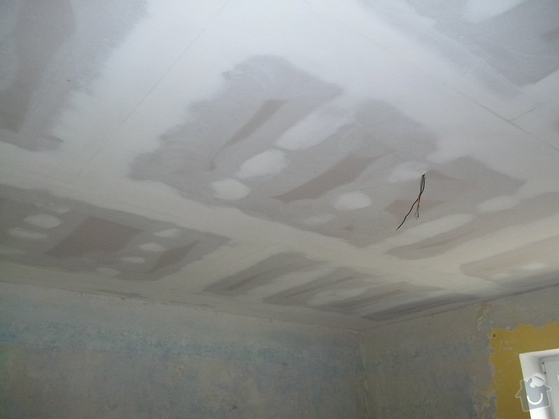 Snížení stropu Sádrokartonem se zateplením cca 20m2 Kladno: 104_1020