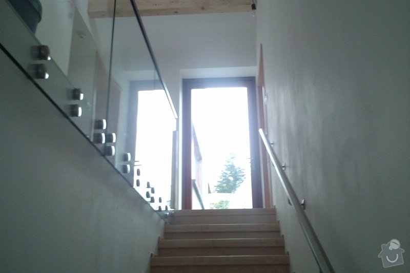 Renovace schodů,nové skleněné zábradlí: Vrane3