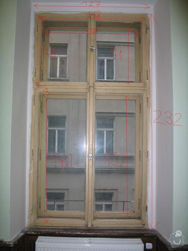 Dřevěná okna kastlová + klasická: Okno1_2_rozmery