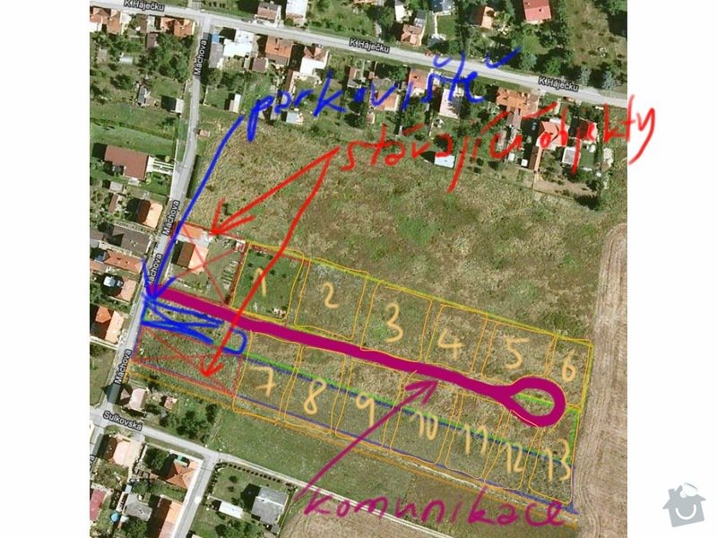Poptávám realizaci zasíťování pozemnků u Plzně: obrazek