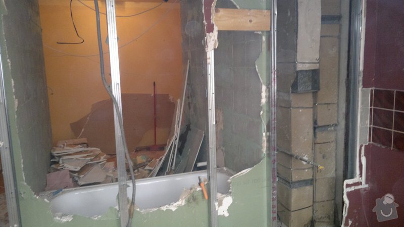Přestavba SDK bytového jádra za zděné+rekonstrukce kuchyně a chodby: 071020112277