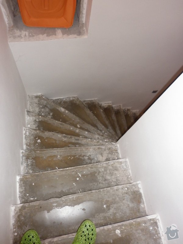 Výroba obložení betonových schodů: P1000707