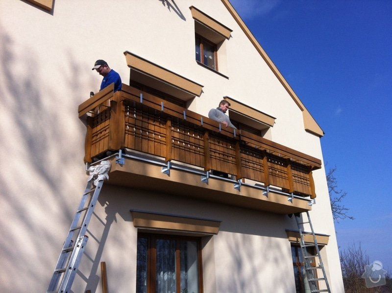 Výroba dřevěného balkónu v alpském stylu: IMG_3157