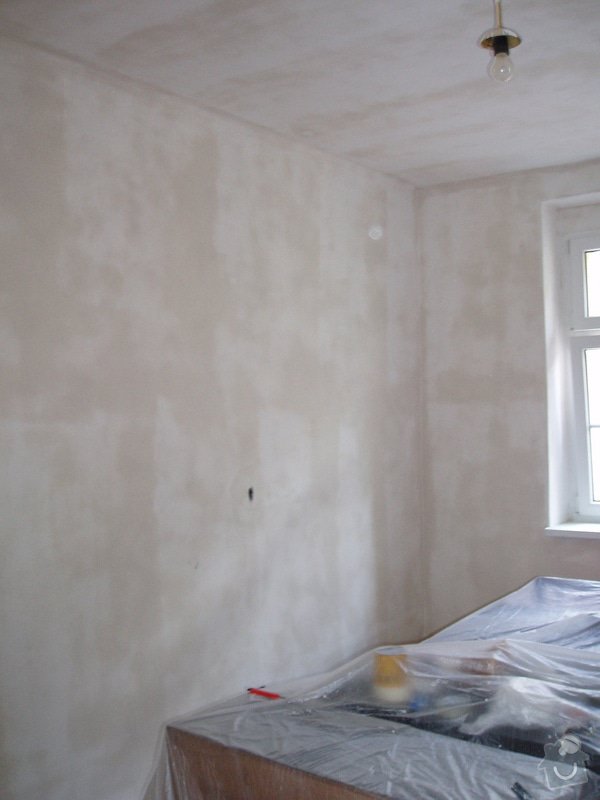 Malování (2 pokoje), štukování cca 3 m2: 002