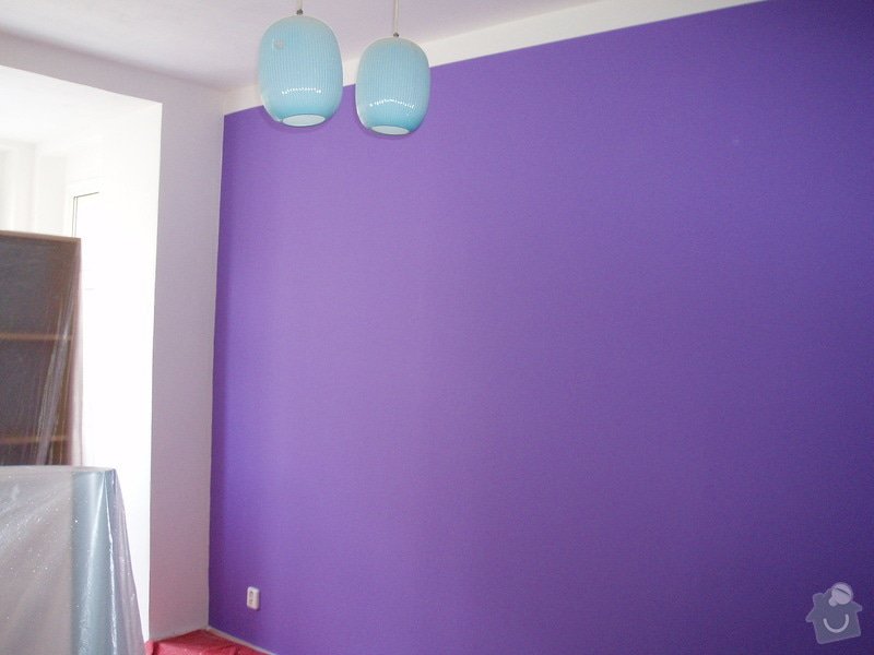 Malování (2 pokoje), štukování cca 3 m2: 008