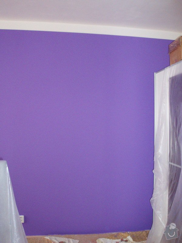 Malování (2 pokoje), štukování cca 3 m2: 012