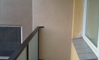 Zasklení balkonu - bezrámový systém - stav před realizací