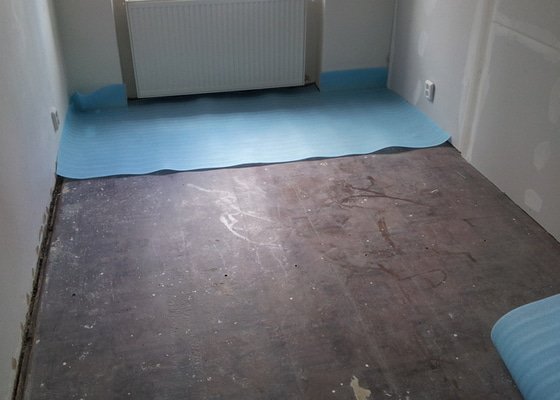 Rozdělení místnosti a montáž podlahy