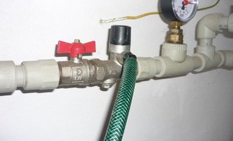 Výměna pojistného ventilu bojleru - stav před realizací
