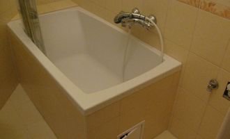 Rozvody vody v koupelně - oprava - stav před realizací