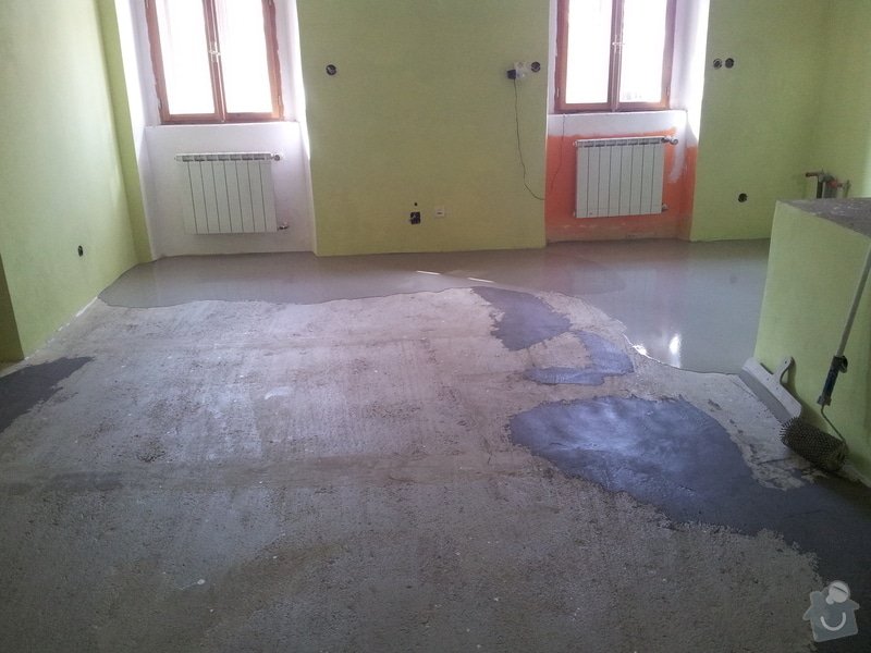Marmoleum Home - Pokládka podlahy a obložení stěny: 20120908_110417