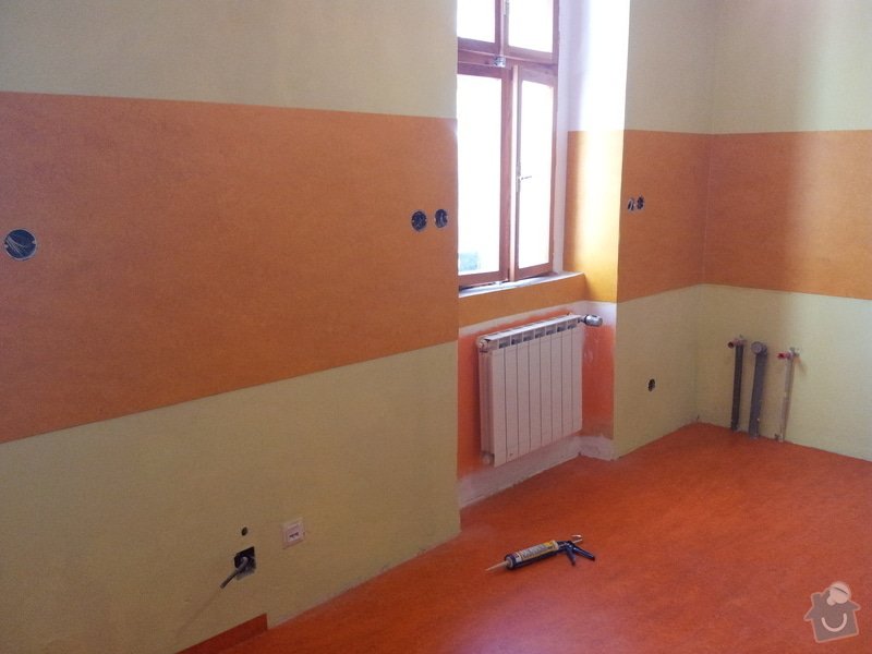 Marmoleum Home - Pokládka podlahy a obložení stěny: 20120911_180158