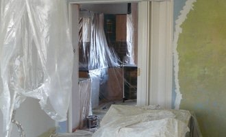 Vymalování obývacího pokoje a kuchyně