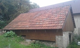 Oprava střechy stodoly - stav před realizací