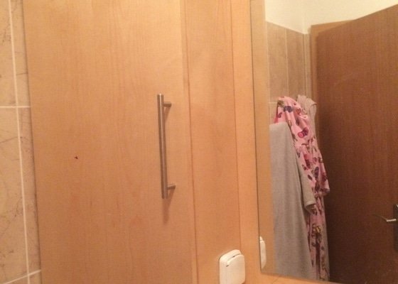 Drobna uprava koupelny - vymena skrinky a zrcadla - stav před realizací