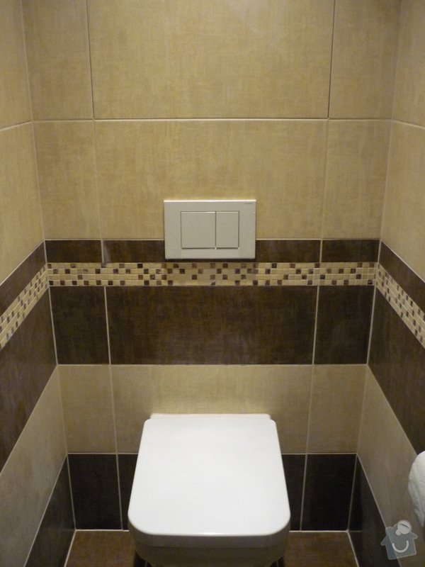 Rekonstrukce koupelny, wc: Podomítkové systém WC