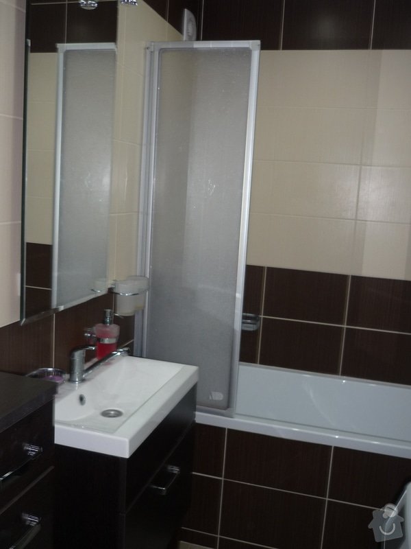 Rekonstrukce koupelny a WC: Celkový pohled do koupelny po rekonstrukci