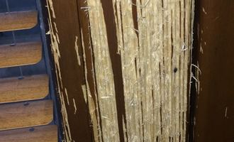 Renovace dřevěných balkonových dveří - stav před realizací