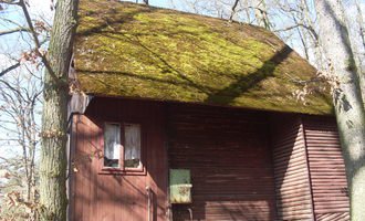 Rekonstrukce střechy chaty - stav před realizací