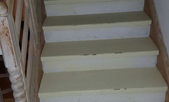 Renovace dreveneho schodiste  - stav před realizací