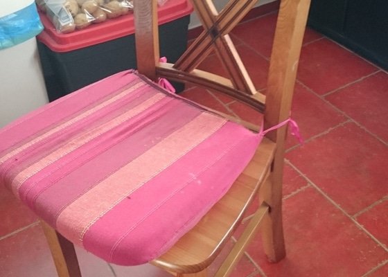 Oprava židlí  - stav před realizací