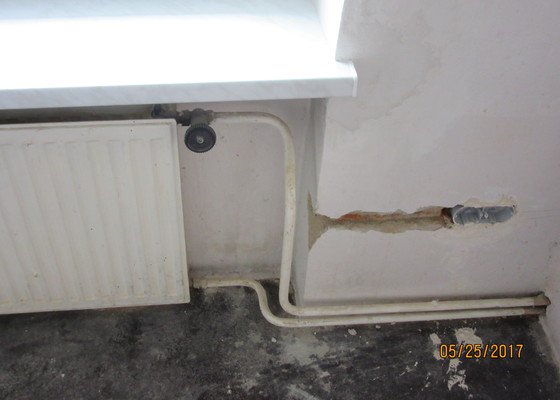 Uprava připojení radiátoru