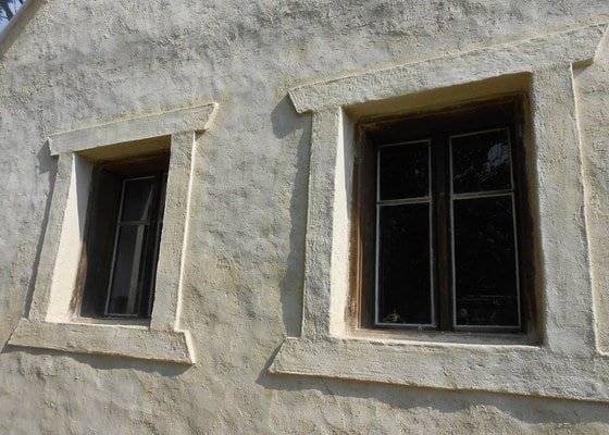 Špaletová okna - stav před realizací