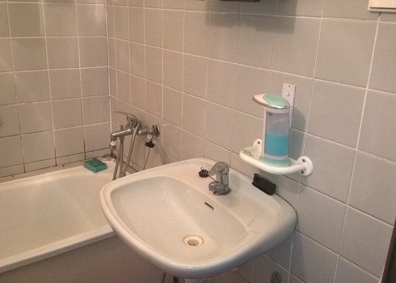 Rekonstrukce panelákové koupelny - výměna vany za sprchový kout - stav před realizací