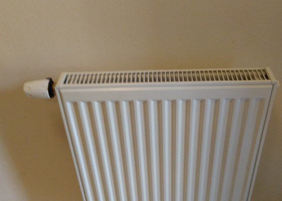 Odstranění radiátoru v domě - stav před realizací