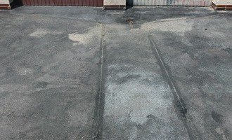 Oprava asfaltové cesty - stav před realizací