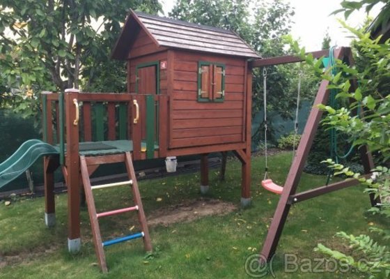Dřevěné dětské hřiště na zahradu - stav před realizací