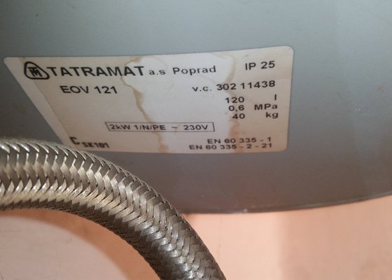 Oprava bojleru Tatramat - stav před realizací