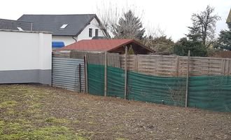 Stavba plotu - stav před realizací