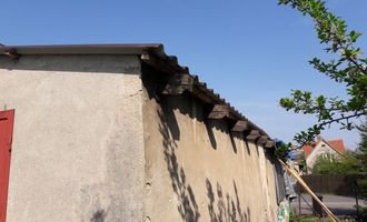 Rekonstrukce a úprava střechy garáže - stav před realizací