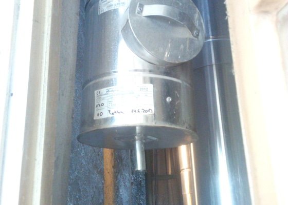 Vložkování komínu pro kondenzační kotel - stav před realizací