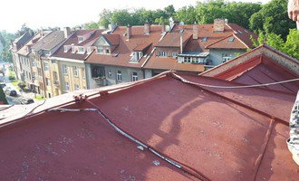 Natření plechové střechy - stav před realizací