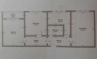 Rekonstrukce elektroinstalace v panelovém bytě 3+1 - stav před realizací